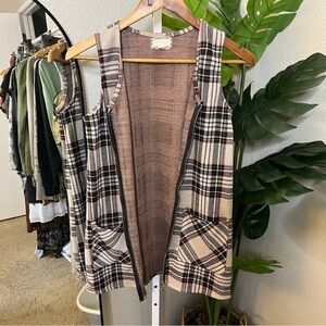 🍂✨ Btween Plaid Zip-Up Vest Sz 12 | Fall Layering Essential